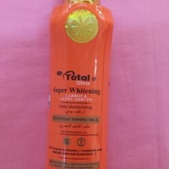 Lait super blanchissant tonifiant égyptien TOTAL GLOW hydratant à la carotte et alpha-arbutine
