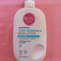 Lait corporel shea better hydration 24h EOS évolution de la douceur, 7 huiles et beurres nourrissants protection apaisante pour les peaux sèches
