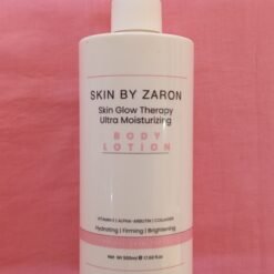 Lait corporel ultra-hydratant SKIN BY ZARON soin éclat pour la peau à la vitamine E ,alpha arbutin et collagène