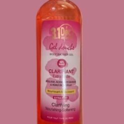 Gel douche clarifiant nourrissant adoucissant aux extraits de réglisse acide glycolique et huile de nigelle 31 DECEMBRE