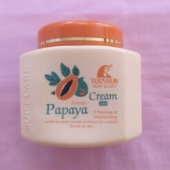 Crème blanchissante au extrait de papaye ROUSHUN douce et non grasse, elle contrôle la sécretion de sebum pour une peau saine et sans imperfections