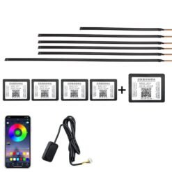 Bande lumineuse décorative colorée à LED en acrylique cachée pour voiture 6 en 1
La commande du jour avant 6PM (GMT+8) sera expédiée le même jour