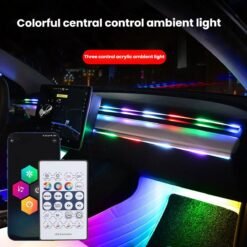 Alternative view of Éclairage d'ambiance LED acrylique USB coloré pour intérieur de voiture, 3 applications de contrôle à distance, spécifications : 110 cm + 75 cm x 4 + 35 cm + 4 lampes de pied, 10 en 1
La commande du jour avant 6PM (GMT+8) sera expédiée le même jour