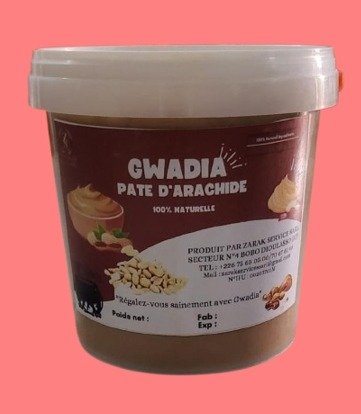 Pâte d'arachide 100% naturelle GWADIA