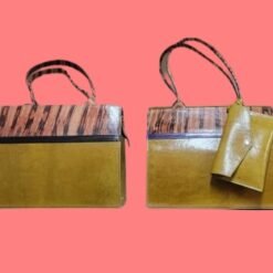 Ensemble de sac à main et portefeuille e cuir BOUBA CREATION