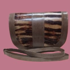 Sac à main en cuir motif koko dunda BOUBA CREATION