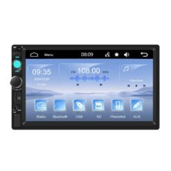 Lecteur MP5 filaire CarPlay double USB 7 pouces, Bluetooth, grand écran, commande centrale de voiture, spécifications : standard