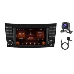 Autoradio Bluetooth 2 + 64G, écran horizontal 7 pouces, CarPlay, commande centrale intégrée, pour Mercedes-Benz W211, E200, E220, CLS350, CLS500. Spécifications : standard, AHD, microphone.