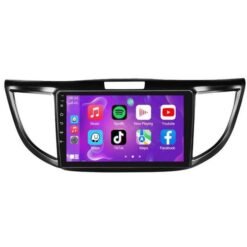Système de navigation embarqué Android 11 9 pouces avec CarPlay pour Honda CR-V 2012-2016, commande centrale tout-en-un, style : Standard (4+64 Go)