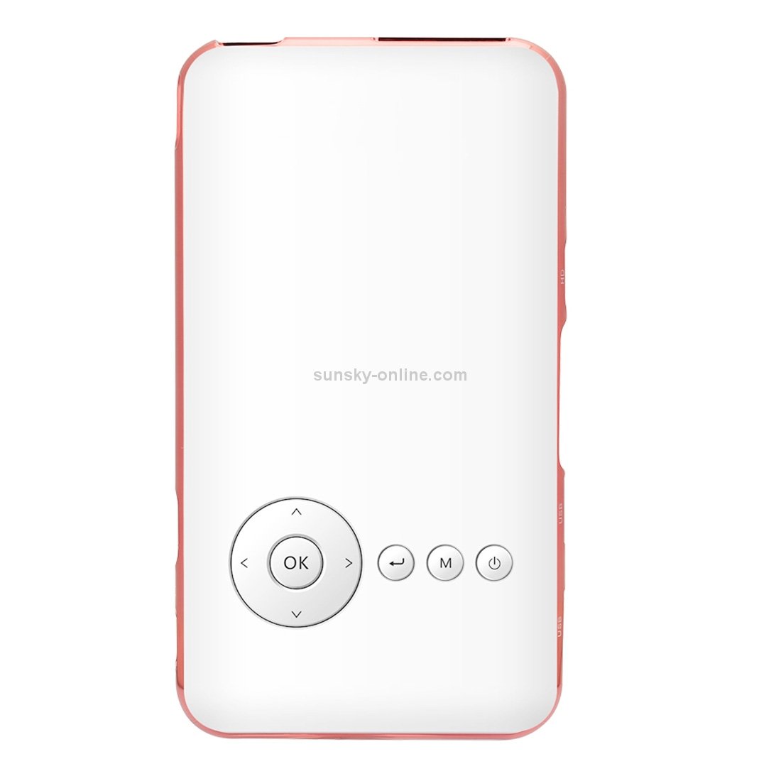 Mini projecteur intelligent Wejoy DL-S6 + 1000 lumens 854x480, processeur RK3128, 1 Go + 32 Go, Android 4.4, Bluetooth, WiFi, HDMI (or rose) – Image 5