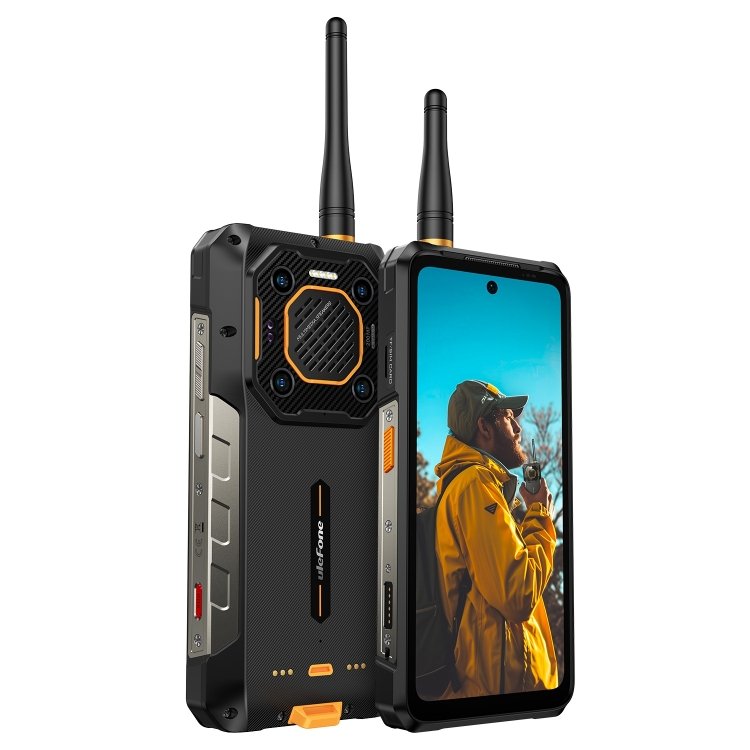 Téléphone robuste Ulefone Armor 26 Ultra version talkie-walkie, 12 Go + 512 Go, 6,78 pouces Android 13 MediaTek Dimensity 8020 Octa Core, réseau…