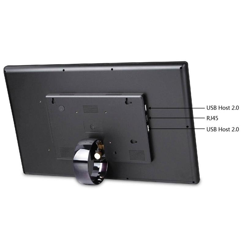Ordinateur tout-en-un HSD-P514 avec écran tactile LCD 18,5 pouces et support, 4 Go + 32 Go, Android 14 RK3576S Octa Core (noir) – Image 4