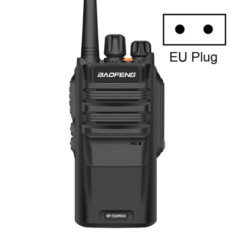 Baofeng BF-S56MAX Dispositif de communication portable étanche haute puissance Talkie-walkie, Spécifications de la prise: Prise UE