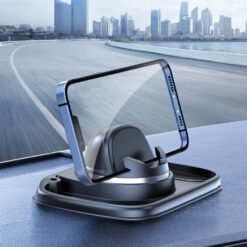 Support de téléphone de voiture multifonctionnel 3 en 1 décoration de support de tableau de bord (noir)