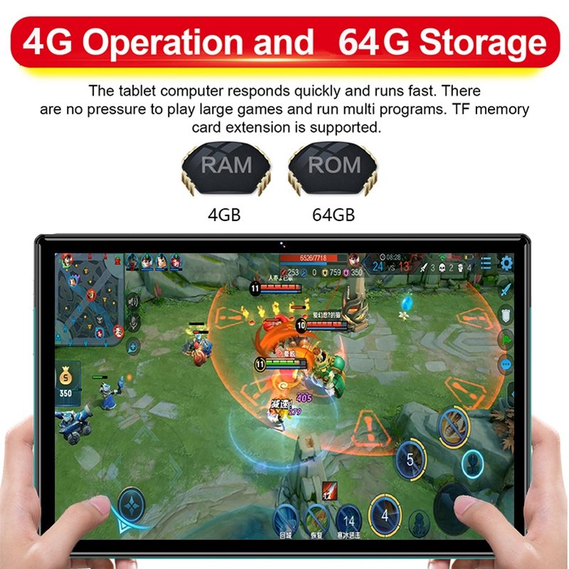 Tablette d'appel téléphonique P60 4G, 10,1 pouces, 4 Go + 64 Go – Image 4