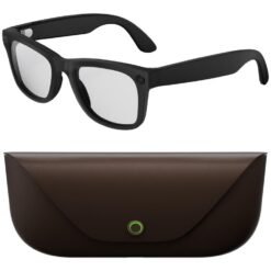 Lunettes de traduction intelligentes HD5 Ultra à double lentille avec caméra HD 8 MP, enregistrement vidéo, transmission WiFi et assistant vocal…