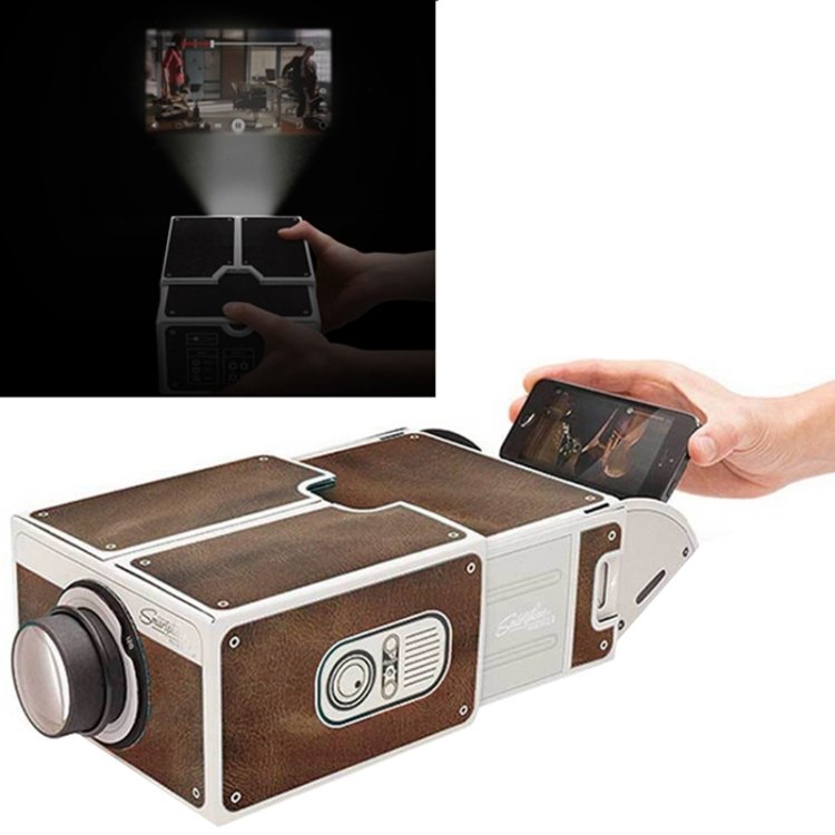 Projecteur de smartphone en carton 2.0 cinéma portatif de projecteur de téléphone portable de bric