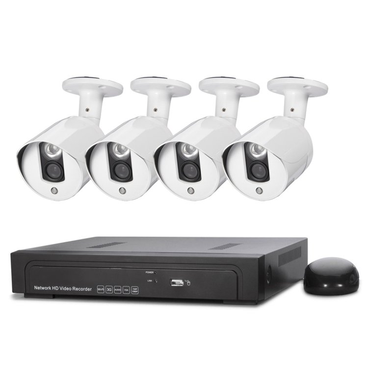 N4B3Poe 4Ch 720P P2P ONVIF Kit NVR de caméra IP 1 0 mégapixels prise en charge de la vision nocturn