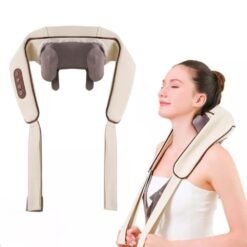 Masseur électrique de cou et d'épaules masseur Shiatsu pour le dos et le cou avec chaleur blanc