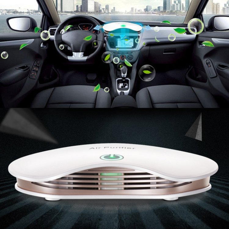 BL-001 Purificateur d'air à commande tactile intelligente pour voiture / ménage Filtre à air à ions négatifs (blanc)