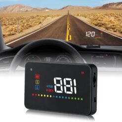 A200 OBD2 3,5 pouces système de sécurité d'affichage tête haute monté sur véhicule, prise en charge de la vitesse de la voiture / affichage de la vitesse de rotation du moteur / température de l'eau / tension