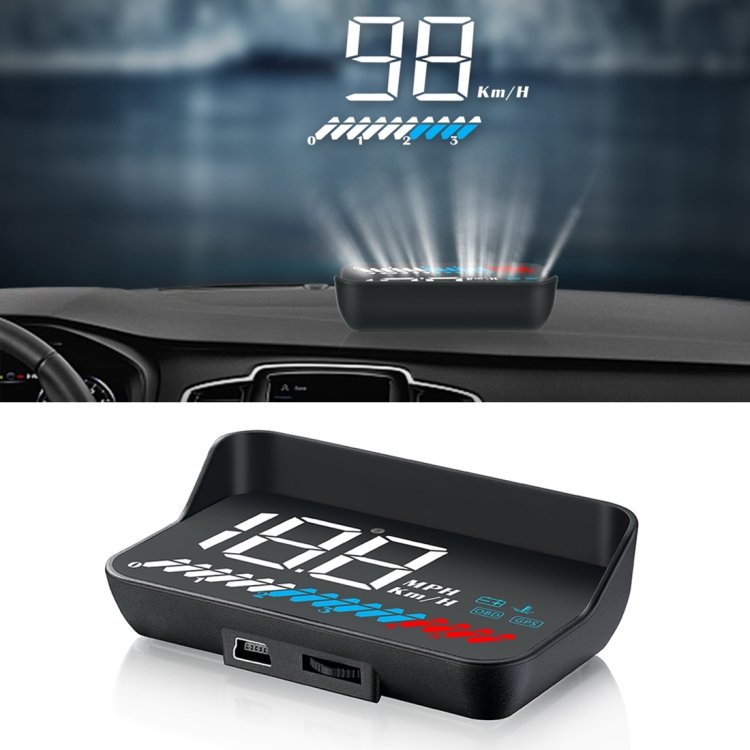 M7 3.5 pouces universel voiture OBD2 + GPS HUD affichage tête haute consommation de carburant