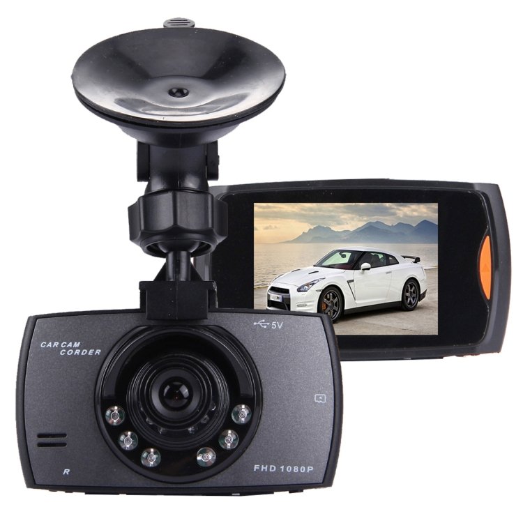 Caméra DVR de voiture 2,7 pouces LCD 480P Caméra 1,3MP Affichage grand angle 120 degrés, prise en charge de la vision nocturne / détection de mouvement / carte TF / capteur G