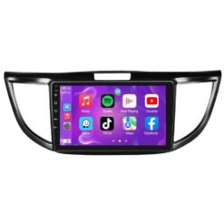 Système de navigation embarqué Android 11 9 pouces avec CarPlay pour Honda CR-V 2012-2016, commande centrale tout-en-un, style : Standard (4+64 Go)