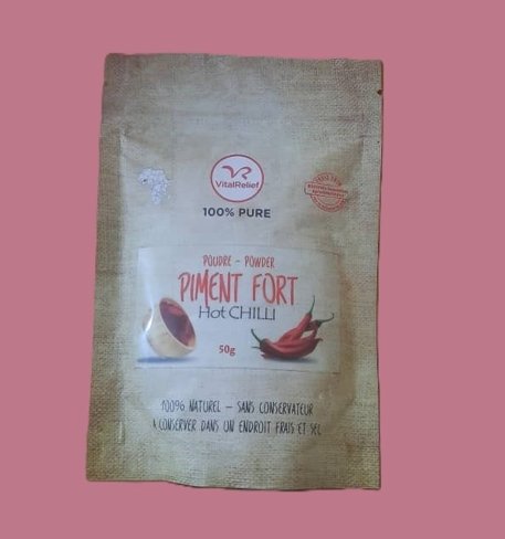 Poudre de piment fort 100%pure VITAL RELIEF
