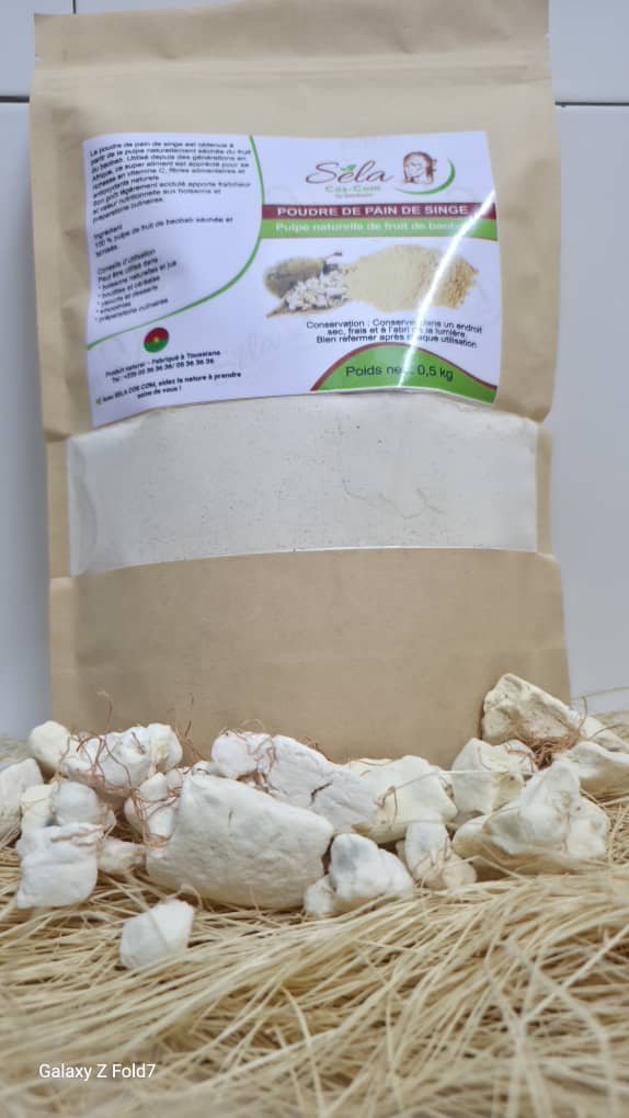 Poudre de Pain de Singe (Baobab) 500g - Sela Cos-Com