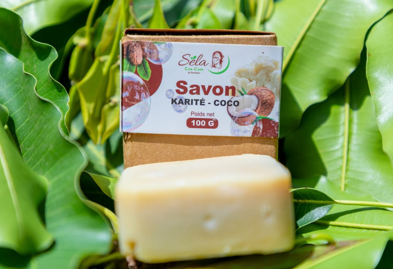 Savon de Karité-Coco 100g - Sela Cos-Com
