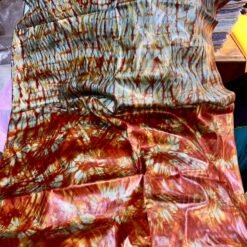 Bazin GETZNER style batik/adire avec des effets marbrés