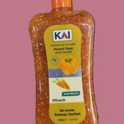 Gel douche gommage unifiant au piment doux et carotte KAI