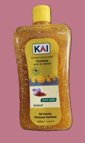 Gel douche gommage unifiant au curcuma et safran KAI
