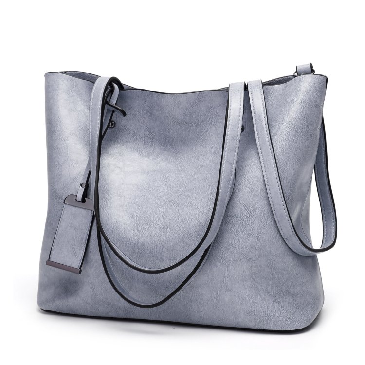 Mode PU Cuir Dames Sacs à main pour femmes Messenger Sacs Bandoulière Sac à bandoulière (bleu clair)