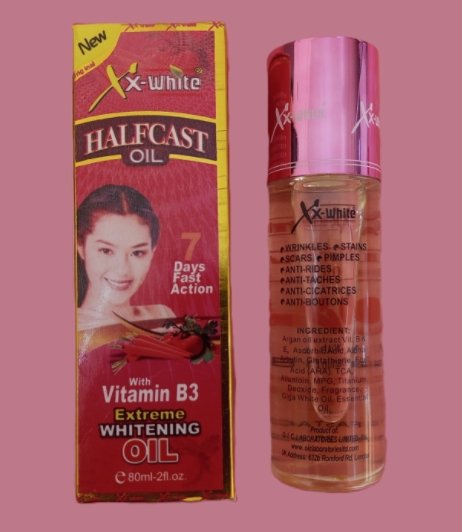 Huile unifiant à la vitamine B3 XX-WHITE halfcast 7action rapide en quelques jour