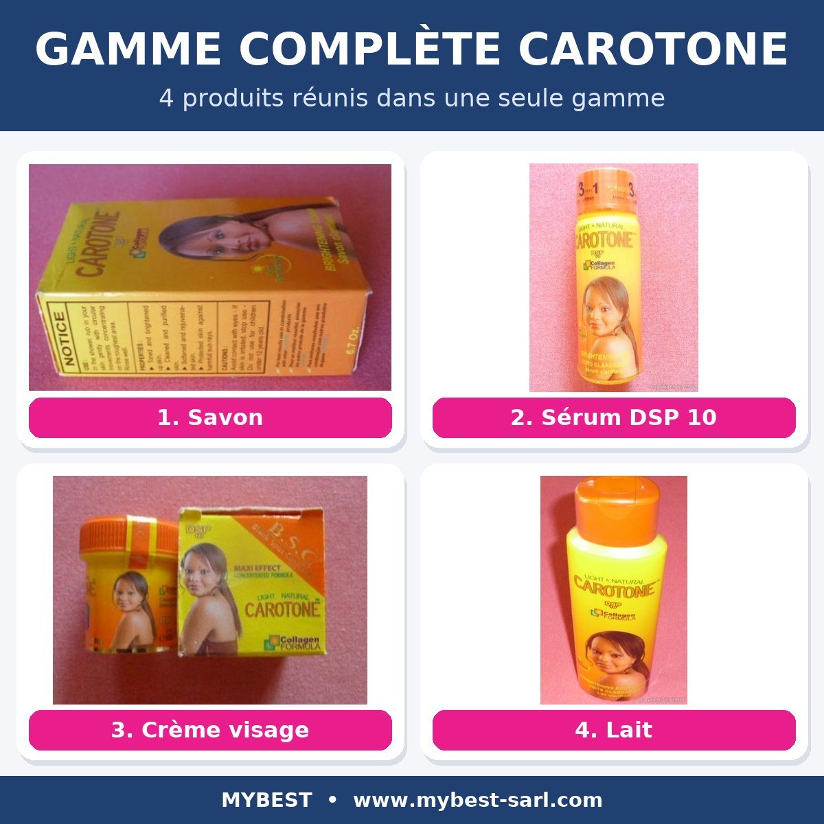 Gamme complète CAROTONE (4 produits)